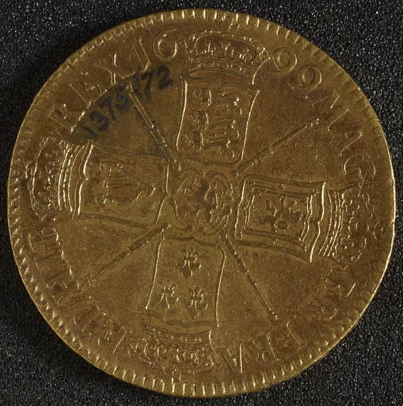 Five-Guinea coin piece of William III | Science Museum Group Collection