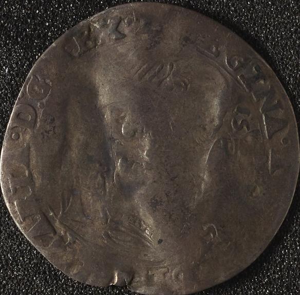 Shilling coin of Philip and Mary