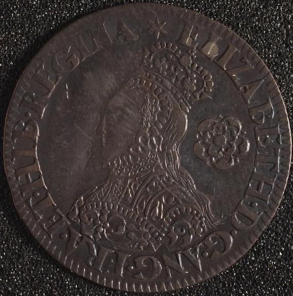 Sixpence coin of Elizabeth I