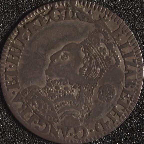 Sixpence coin of Elizabeth I