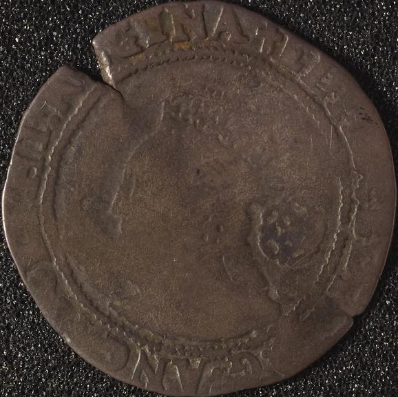 Sixpence coin of Elizabeth I