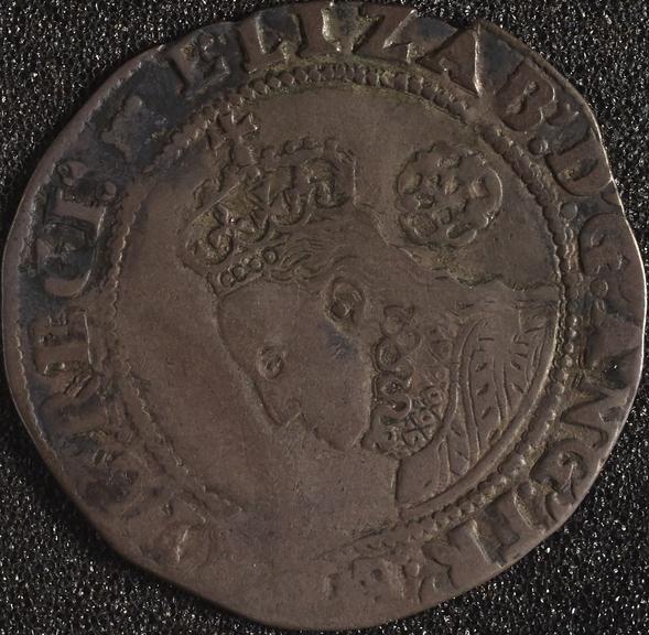 Sixpence coin of Elizabeth I