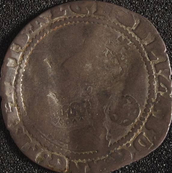 Sixpence coin of Elizabeth I