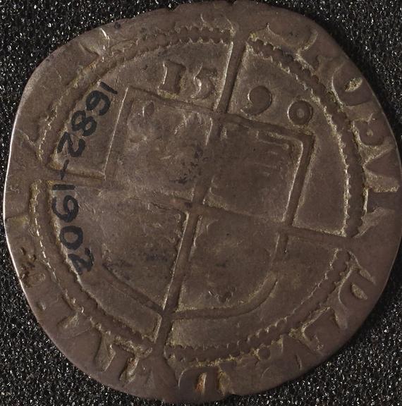 Sixpence coin of Elizabeth I