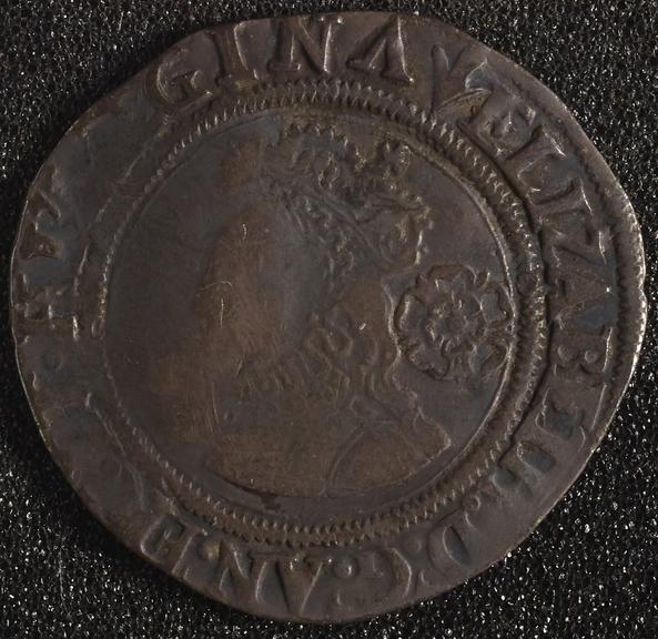 Sixpence coin of Elizabeth I