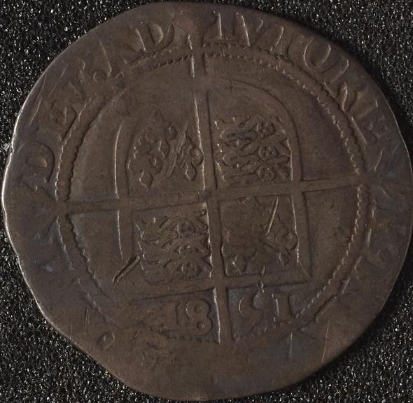 Sixpence coin of Elizabeth I