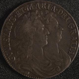 Half-Crown coin of William and Mary