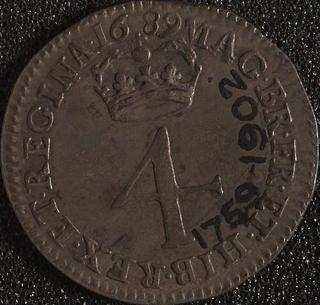 Groat coin (Maundy Money) of William and Mary