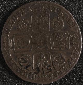 Sixpence coin of George II