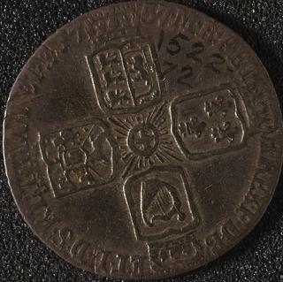 Sixpence coin of George II