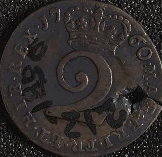 Half-Groat coin (Maundy money) of George II