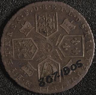 Sixpence coin of George III