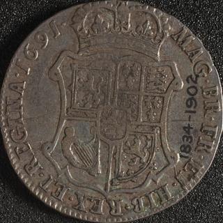 Forty shilling coin (Scotland) of William and Mary