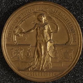 Medal, Backerei, Konditorei, Kochkunst – Ausstellung 1894. Stuttgart