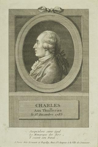 Charles Aux Thuilleries le 1er. Decembre 1783