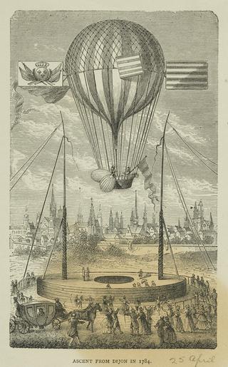 Ascent from Dijon in 1784