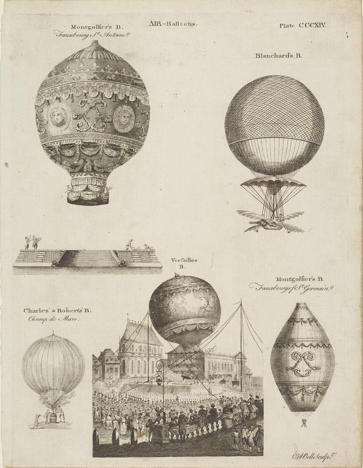 Montgolfier, Blanchard, Charles & Robert and Versailles Balloons