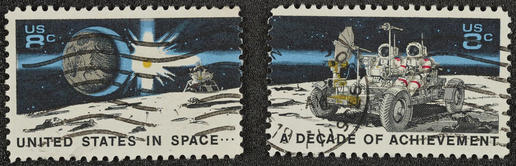 Pair of 8 cents stamps