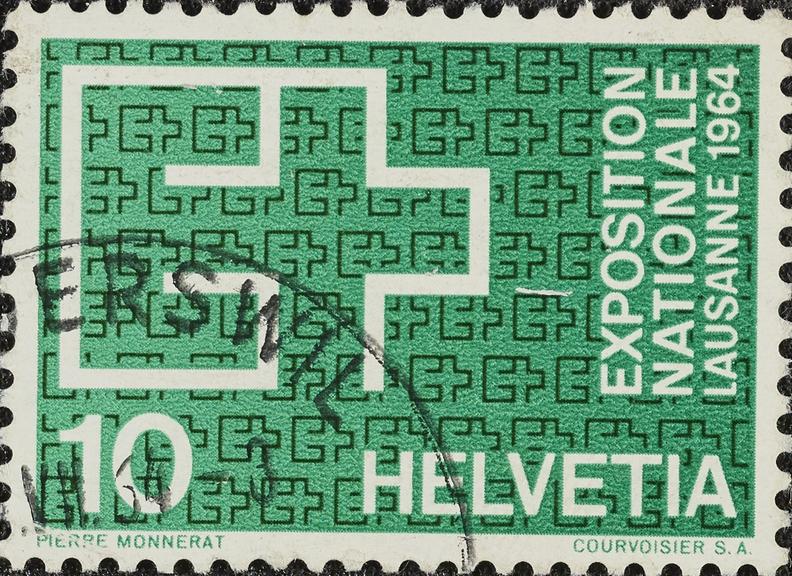 10 cents stamp (used) (one from a set of four) celebrating the
