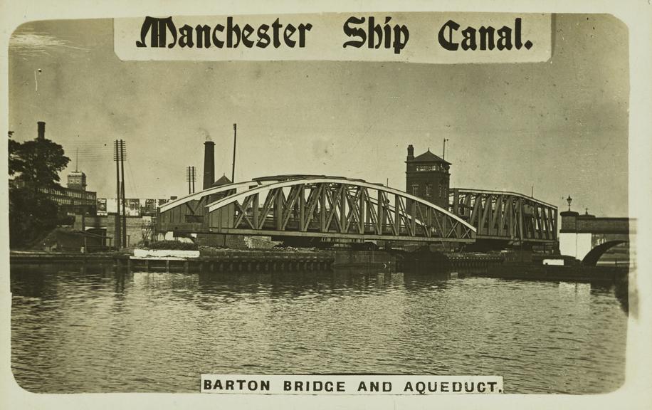 Manchester Ship Canal, Barton Bridge and Aqueduct