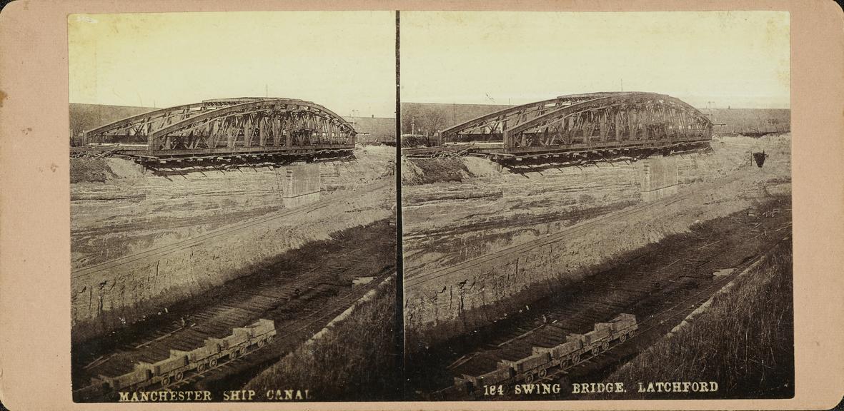 stereoscopic photograph 'Swing Bridge