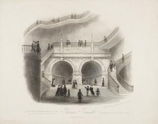 Print: Thames Tunnel Rotherhithe Entrance