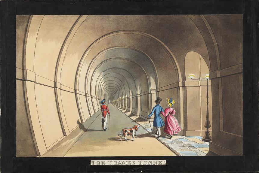 Print: The Thames Tunnel./ Published by R.H.Laurie