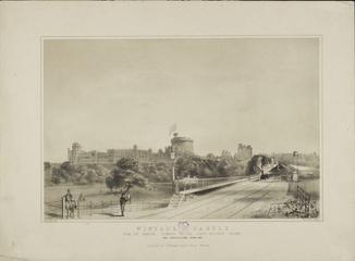 print. Windsor Catle from the Windsor Terminus