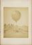 photograph. balloon in desert setting. 1885-1890.