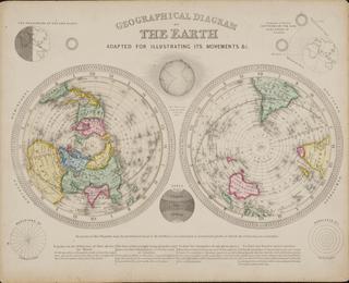 Geographical diagram of the earth