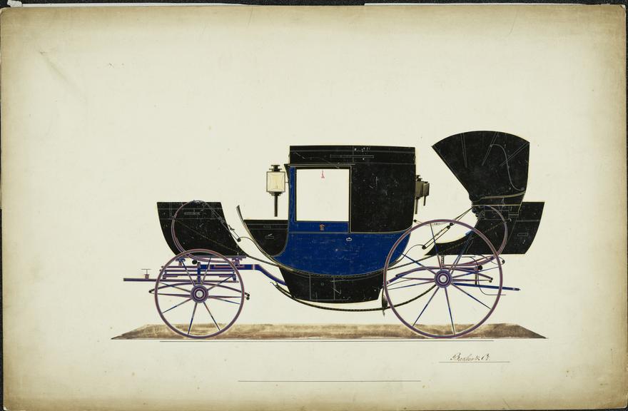 Design for a Dormeuse Chariot carriage