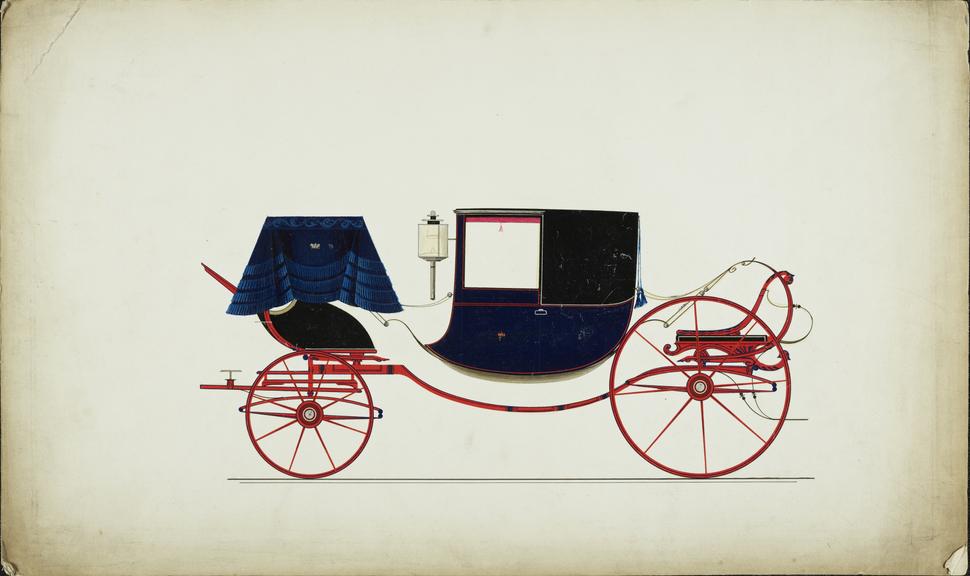 Design for a Dress Chariot carriage