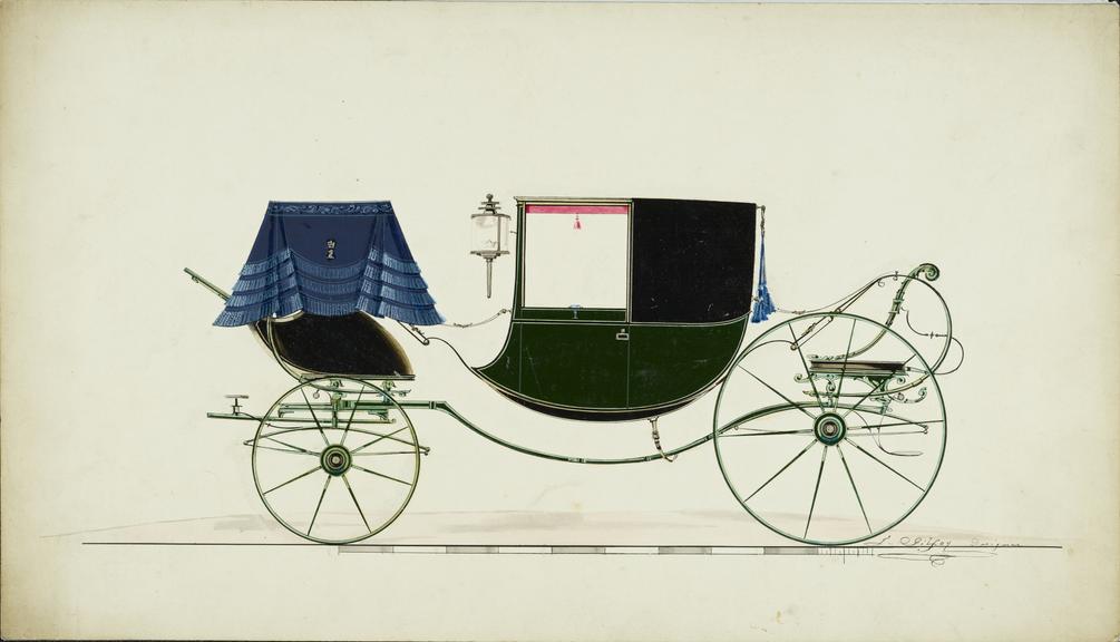 Design for a Dress Chariot carriage