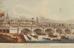 One coloured print showing \"The New London Bridge\" (August