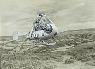 Fairey ultra-light helicopter (original configuration) (Print)