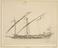 Drawing: Side view in section of a Felucca, by J.T