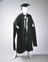 Academic gown, hood and mortar board
