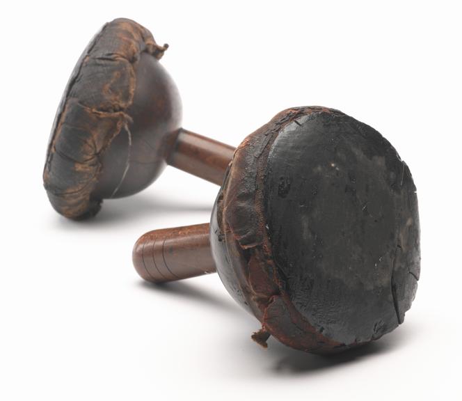 Ink ball for wooden printing press, 1701-1800