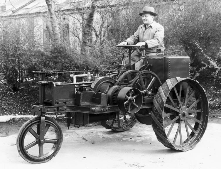 Ivel 3 wheeled tractor - with driver