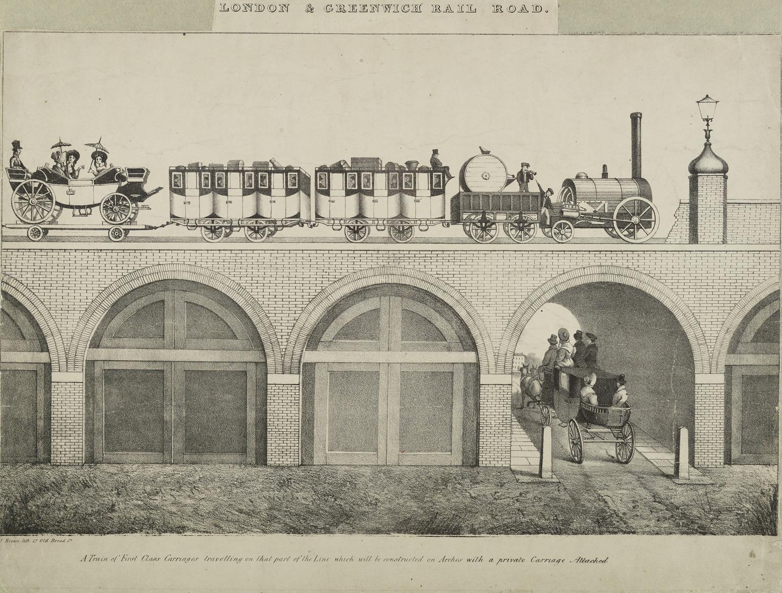 A train of First Class Carriages ..... with a private carriage attached ...