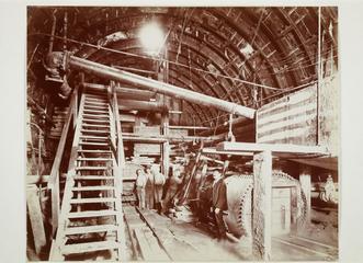 Gelatine silver gloss print, 'View of bulkhead from outside'