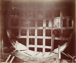 Gelatine silver gloss print, 'View of bottom of no. 3 shaft'