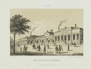 Print, Railway station in Dresden