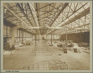 The Cunard Line. War Work - Building Aeroplanes at Aintree, Liverpool