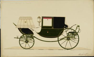 Design for a Dress Chariot carriage for the Countess of Blessington