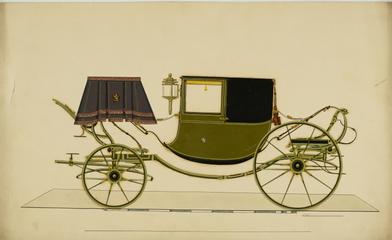 Design for a Dress Chariot carriage