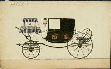 Design for Dress Chariot carriage for Lord Beresford