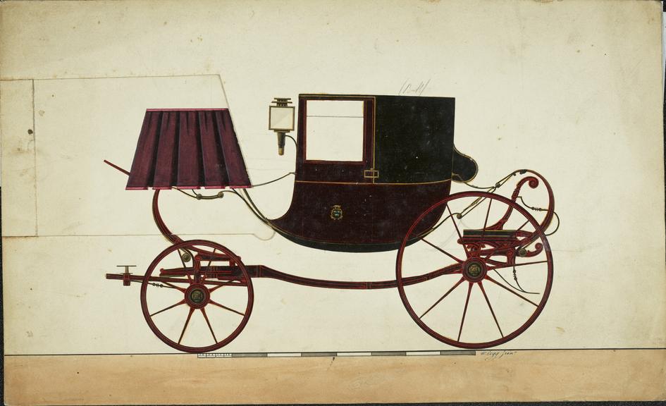 Design for a Dress/Town Chariot carriage