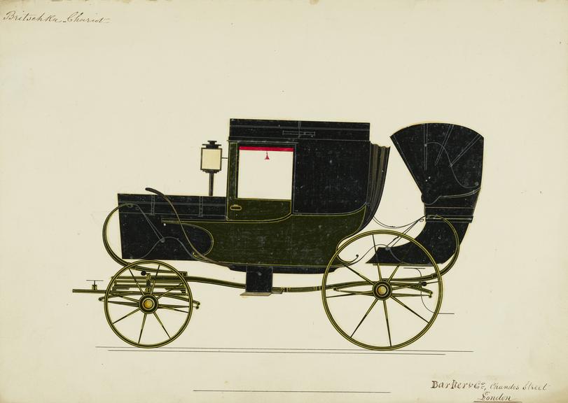 Design or a 'Britschka' Chariot carriage