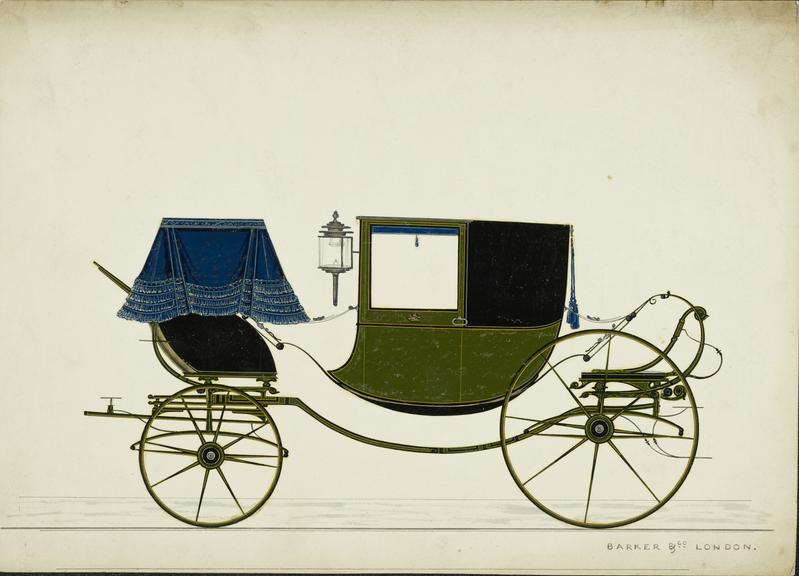 Design for a Dress Chariot carriage